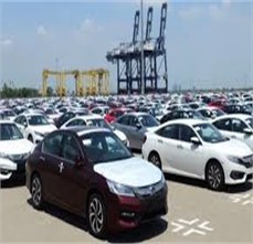 Lô xe ô tô Honda nhập về cảng Hải Phòng chưa hoàn thành đăng kiểm